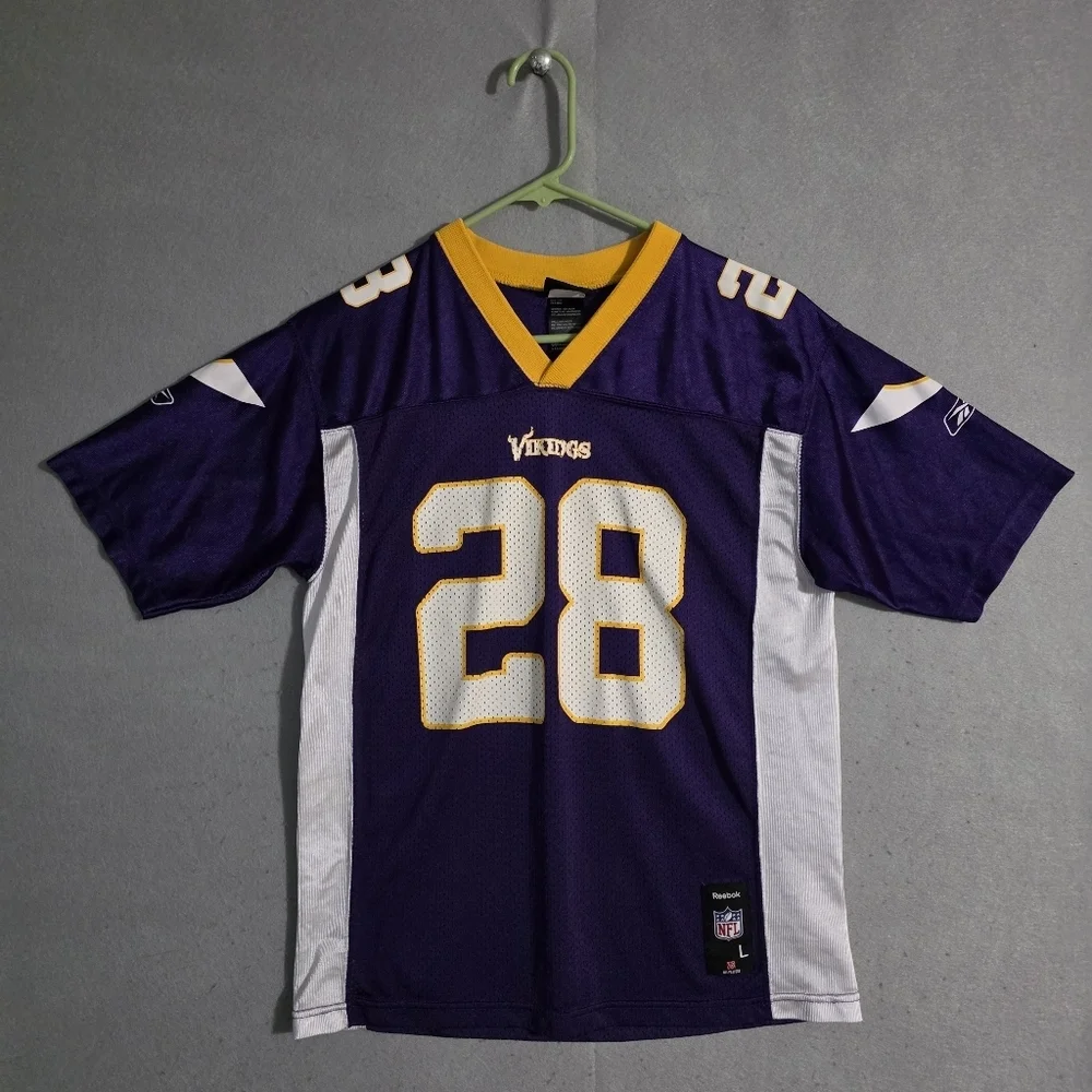 VTG Reebok Minnesota Vikings Adrian Peterson #28 Jersey Size Youth Large